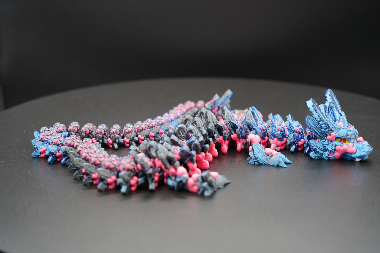 Light Heart Dragon – Articulated 3D Printed Dragon (28” × 2.25”)