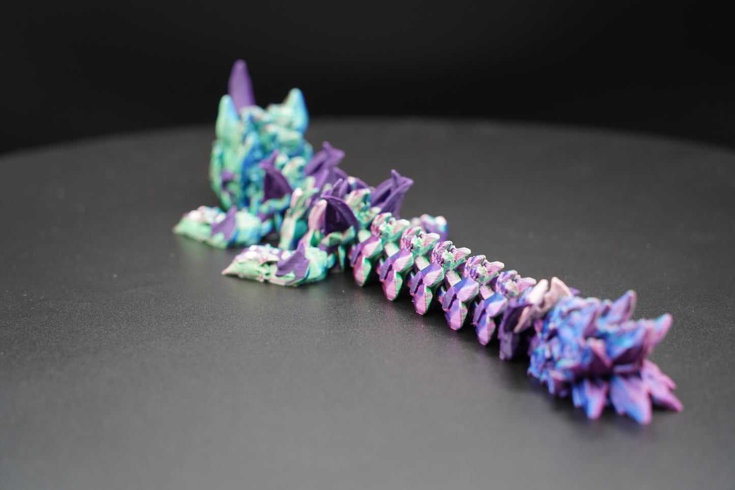 Baby Unicorn Dragon – Articulated 3D Printed Dragon (12" × 2.5")