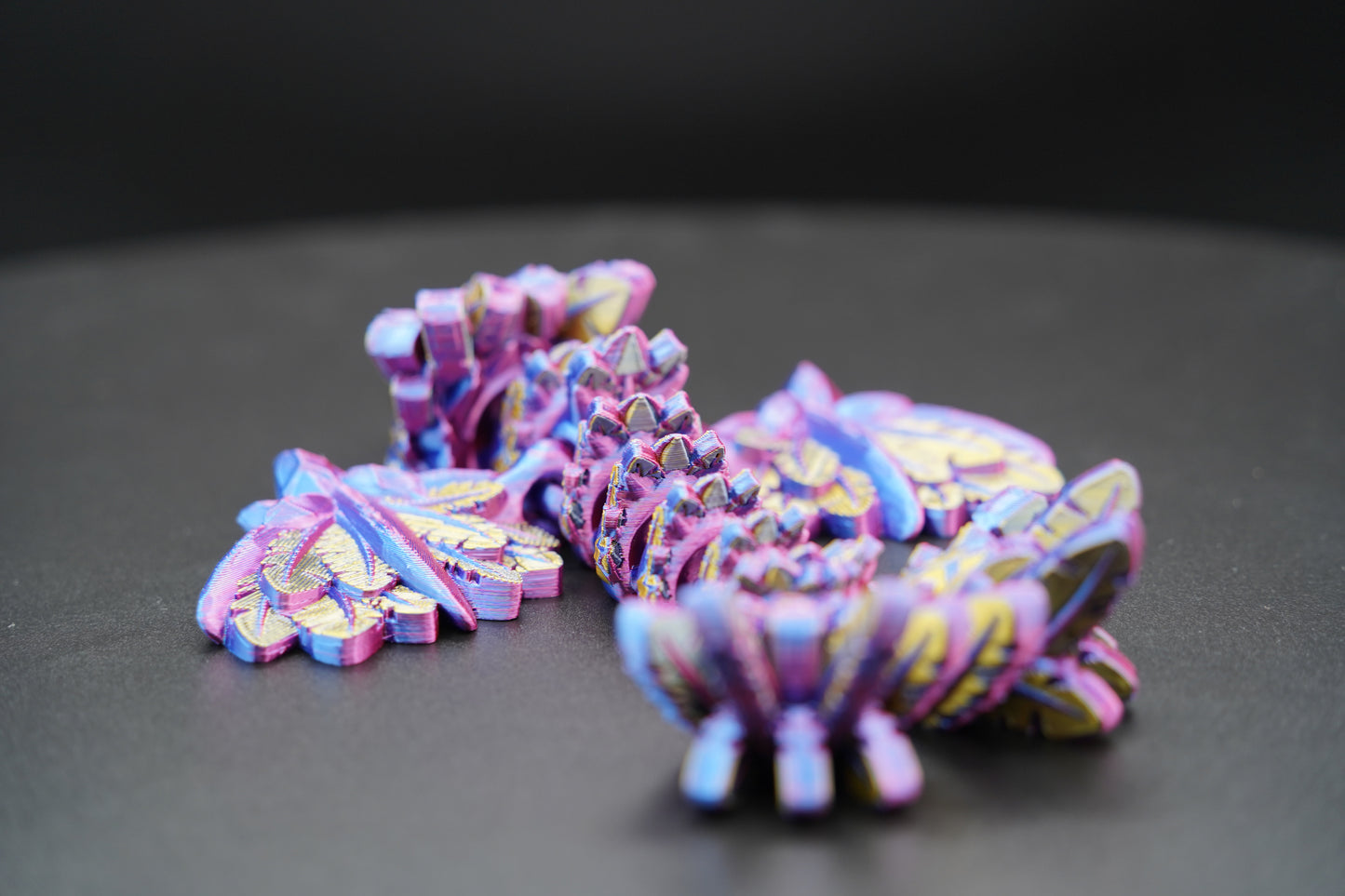 Flying Serpent 4C – Articulated 3D Printed Dragon (8" × 2")