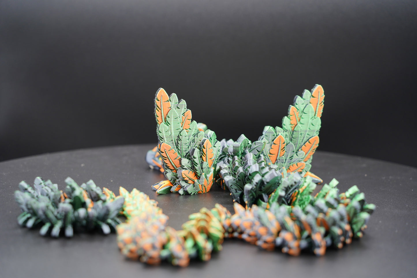 Flying Serpent – Articulated 3D Printed Dragon (28" × 3.5")