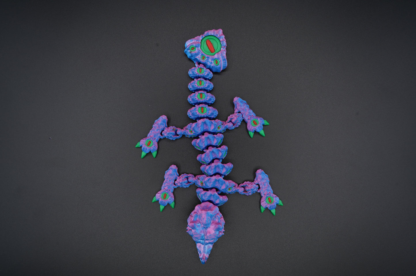 Baby Cursed Dragon – Articulated 3D Printed Dragon (9" × 1.5")