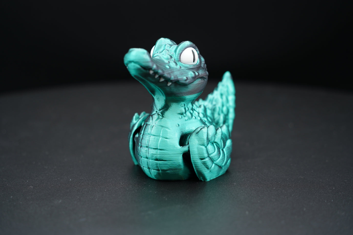 Quackodile – Articulated 3D Printed Animal (4" × 3.5")