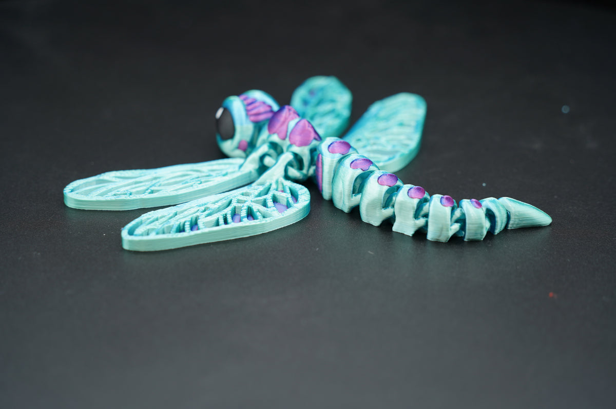 Small Dragon Fly – Articulated 3D Printed Insect (6.5" × 1")