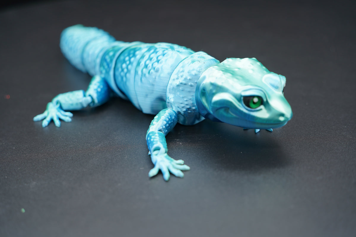 Leopard Gecko – Articulated 3D Printed Gecko (10" × 1.75")