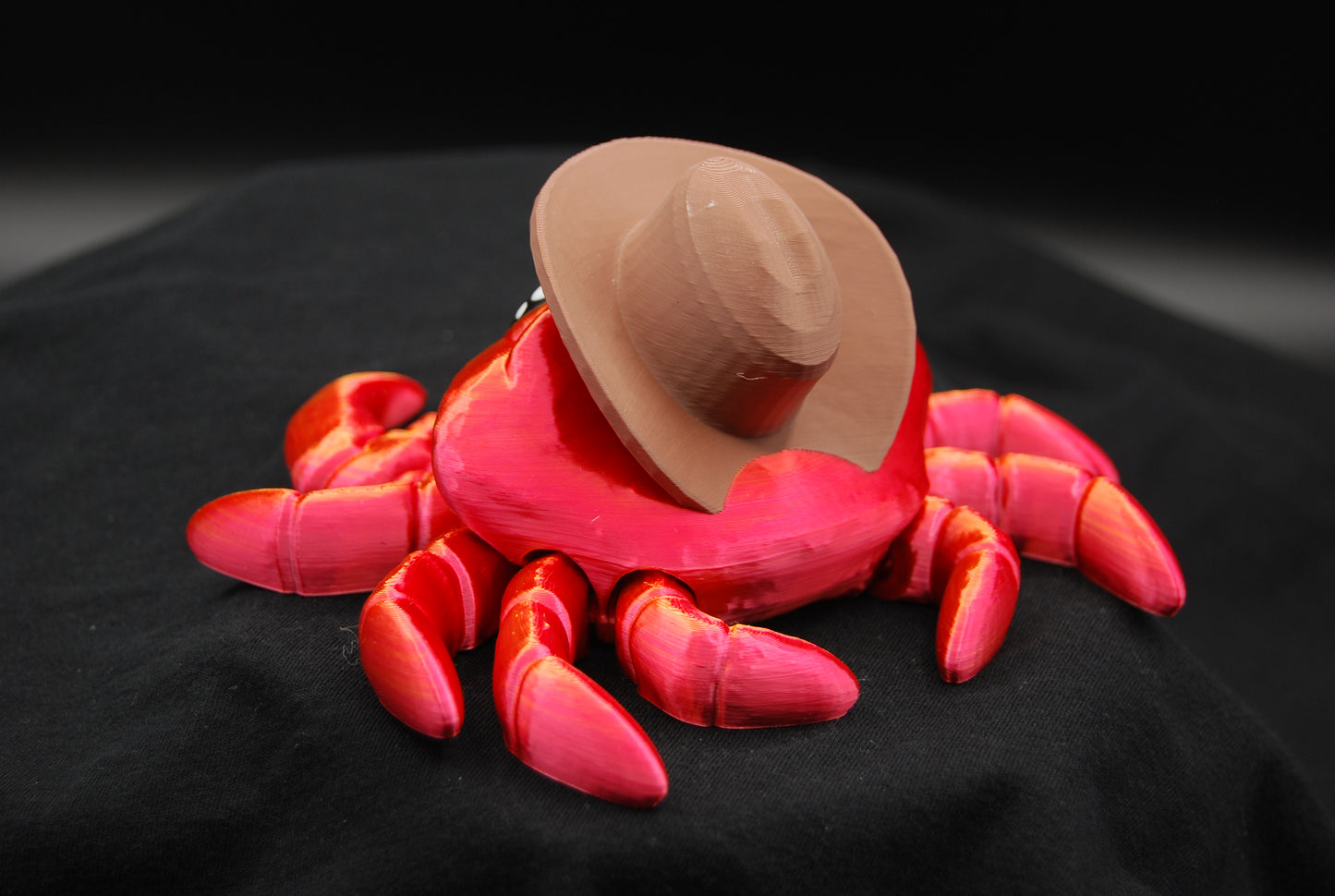 Cowboy Crab – Articulated 3D Printed Crab (6” × 5” × 3”)