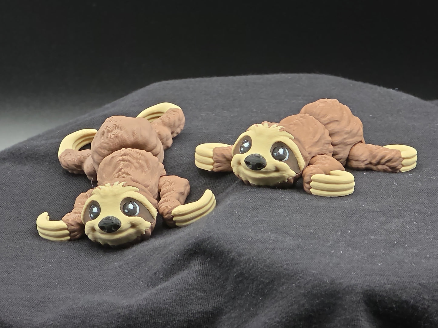 Mini Articulated Sloth – 3D Printed Poseable Sloth (3” Long)