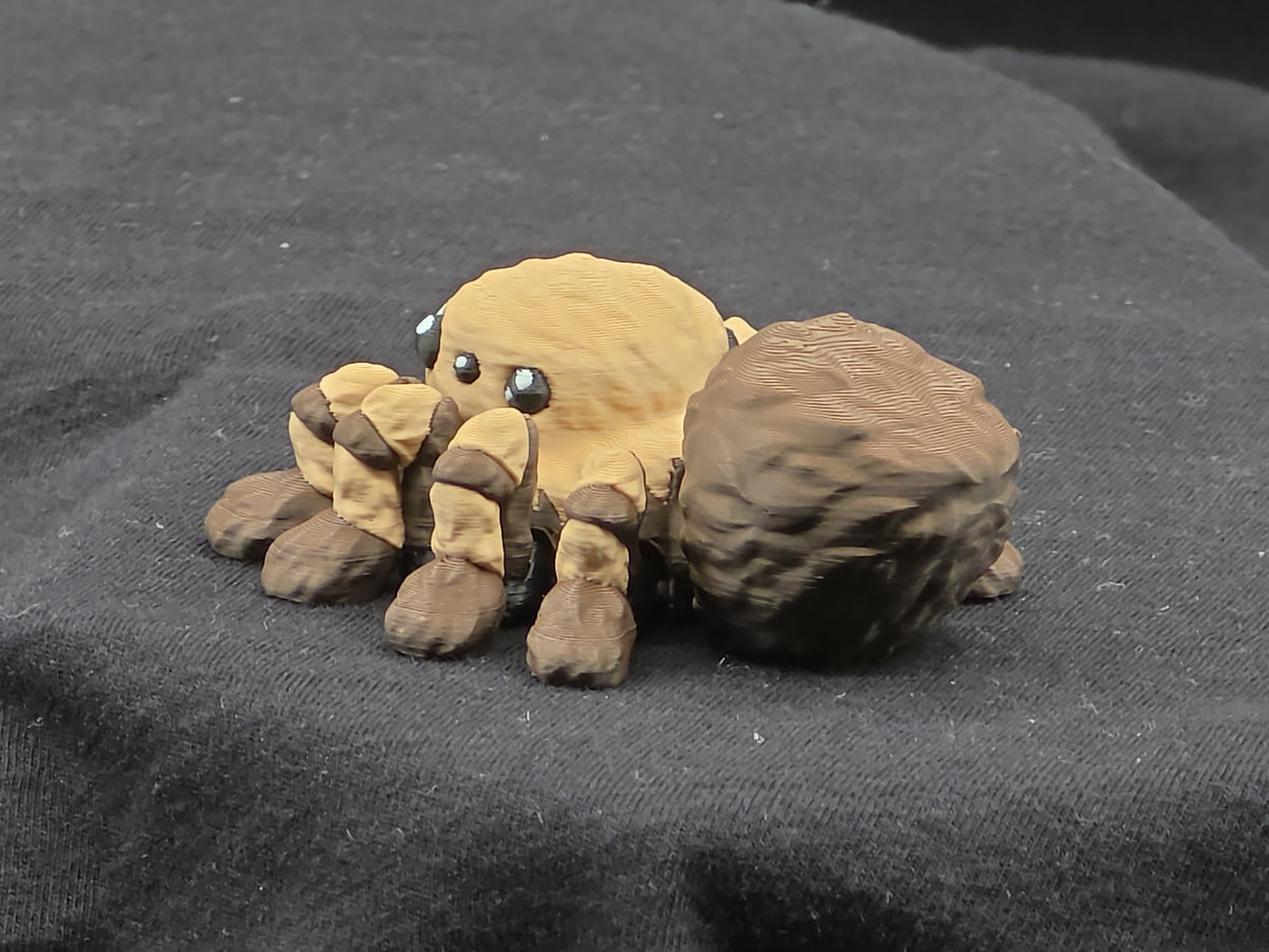 Mini Articulated Spider – 3D Printed Poseable Spider (3” Wide)