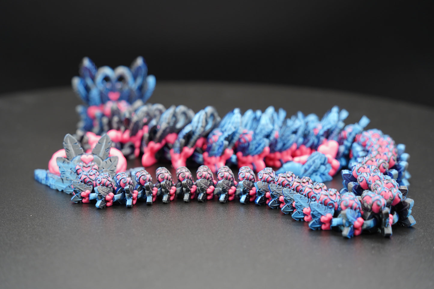 Light Heart Dragon – Articulated 3D Printed Dragon (28” × 2.25”)