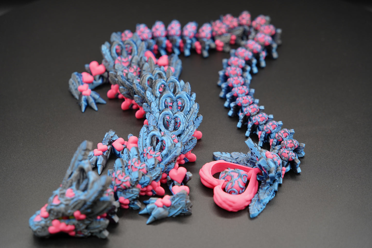 Light Heart Dragon – Articulated 3D Printed Dragon (28” × 2.25”)