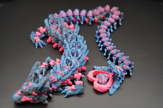 Light Heart Dragon – Articulated 3D Printed Dragon (28” × 2.25”)