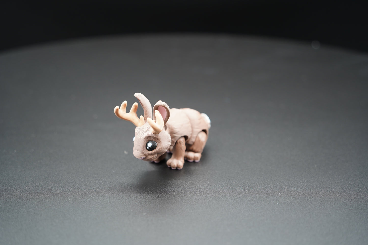 Mini Jackalope – Articulated 3D Printed Jackalope (3” × 2”)