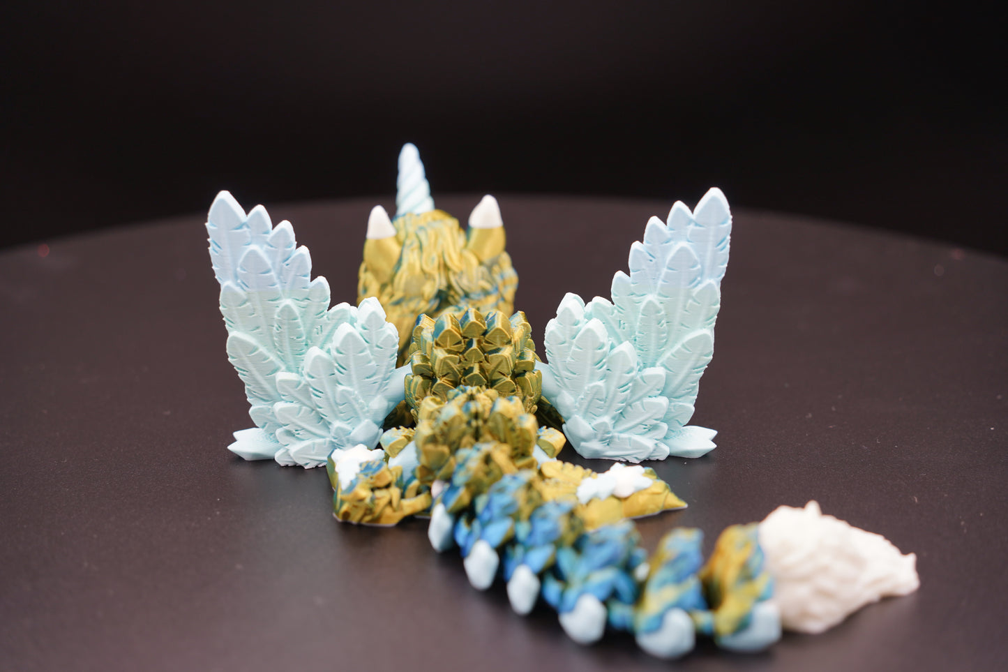 Baby Alicorn Dragon with Wings – Articulated 3D Printed Dragon (12.5" × 2.5")