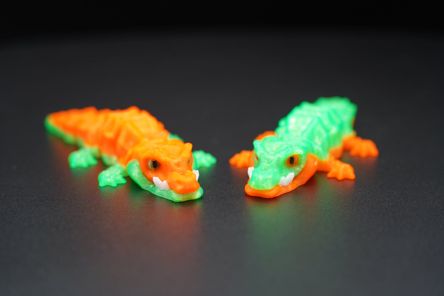 Mini Flexi Crocodile – Articulated 3D Printed Animal (5" × 0.5")