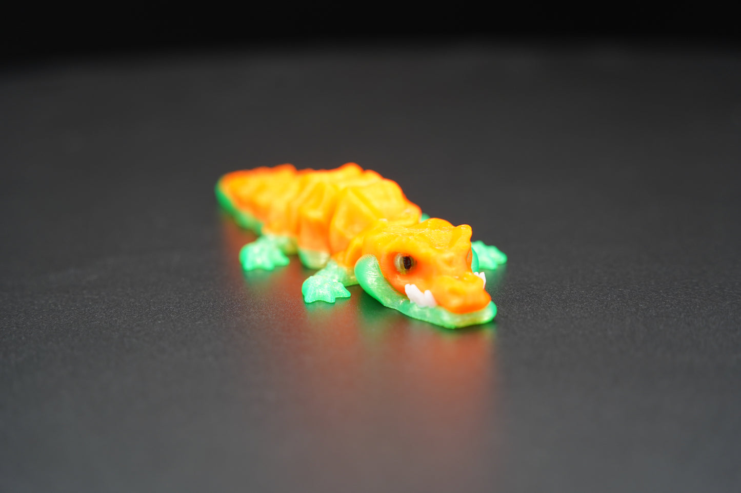 Mini Flexi Crocodile – Articulated 3D Printed Animal (5" × 0.5")