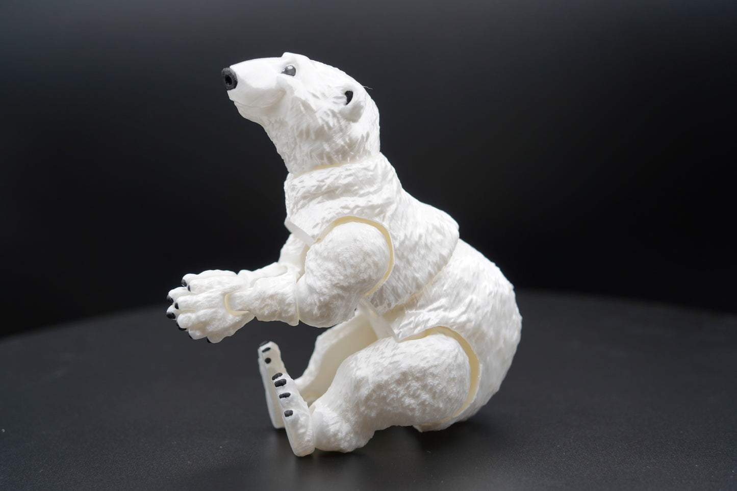 Polar Bear – Articulated 3D Printed Animal (7" × 4")