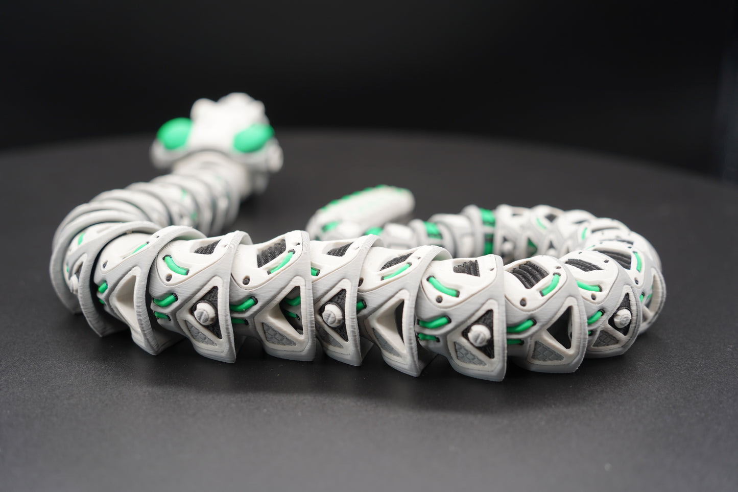 Robo Snake – Articulated 3D Printed Animal (27" × 1.5")