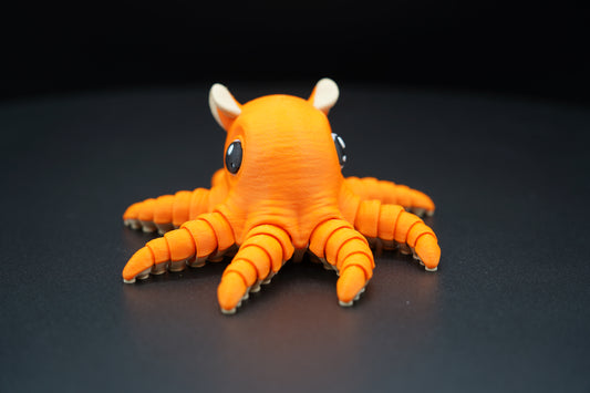 Small Flap Jack Octopus – Articulated 3D Printed Animal (5" × 2")