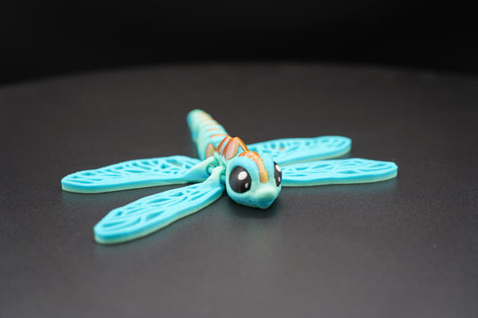 Small Dragon Fly – Articulated 3D Printed Insect (6.5" × 1")