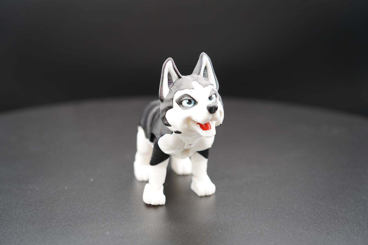 Husky – Articulated 3D Printed Animal (5" × 4")