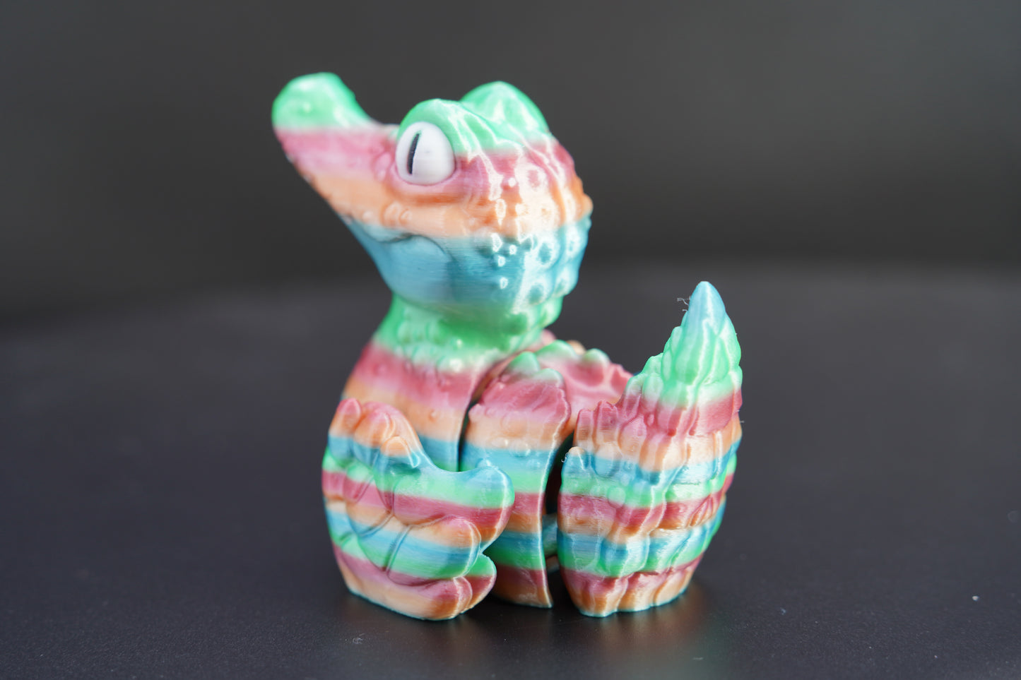 Quackodile – Articulated 3D Printed Animal (4" × 3.5")