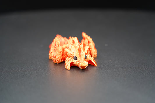 Baby Dune Striker – Articulated 3D Printed Dragon (4" × 1")