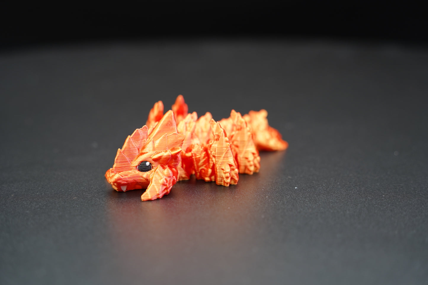 Baby Dune Striker – Articulated 3D Printed Dragon (4" × 1")