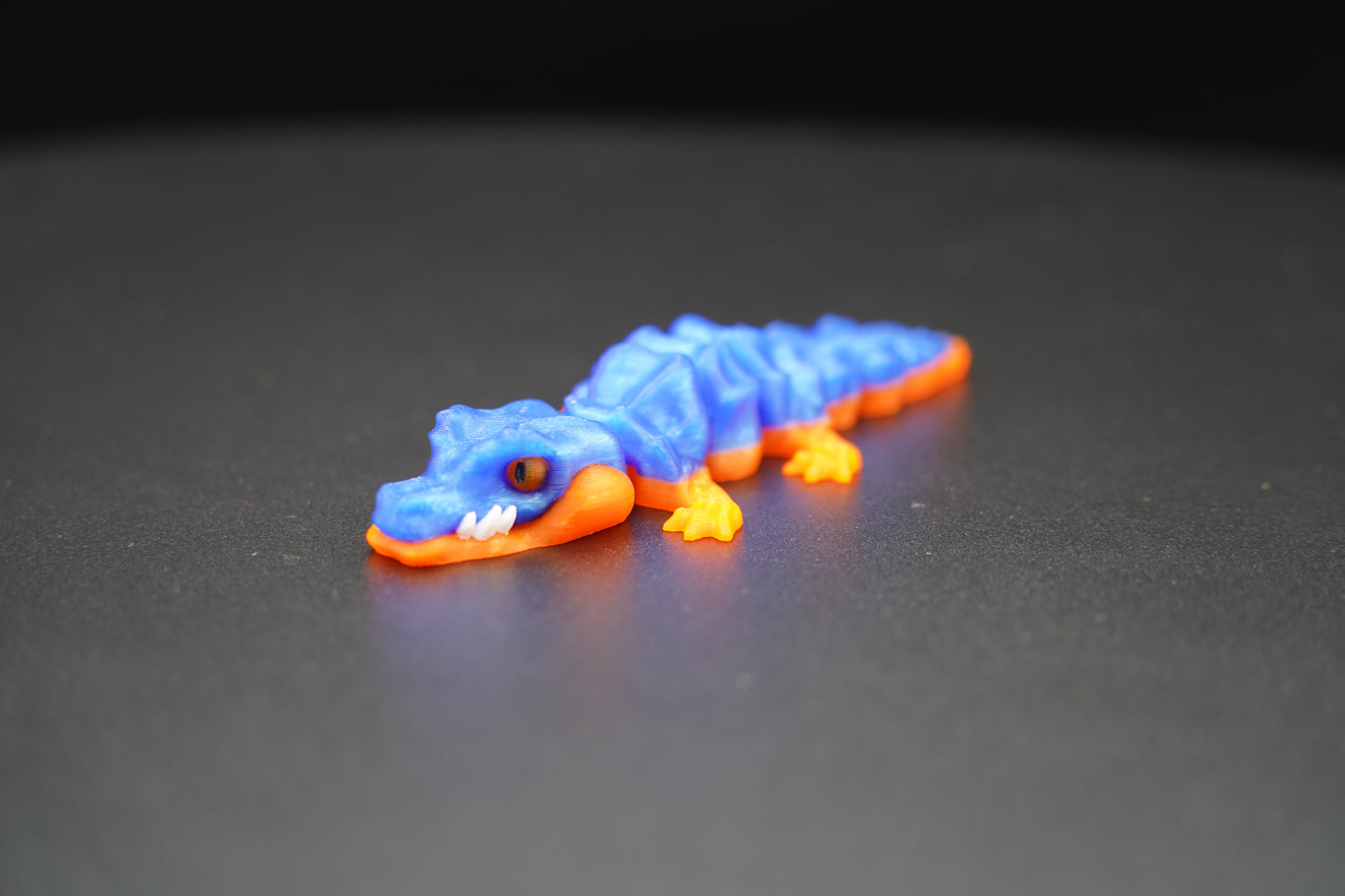 Mini Flexi Crocodile – Articulated 3D Printed Animal (5" × 0.5")