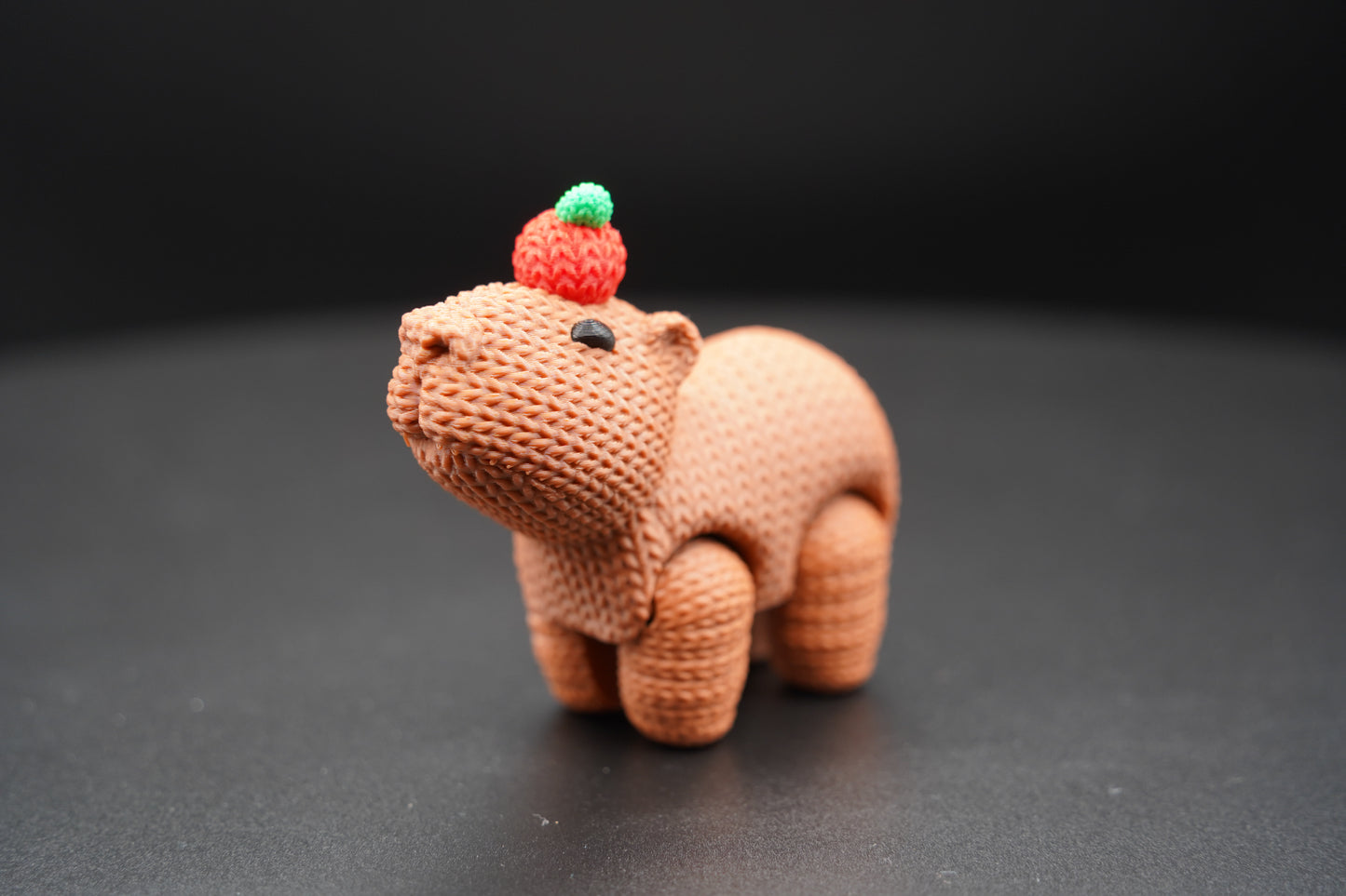 Crochet Capybara – Articulated 3D Printed Animal (4" × 3.5")