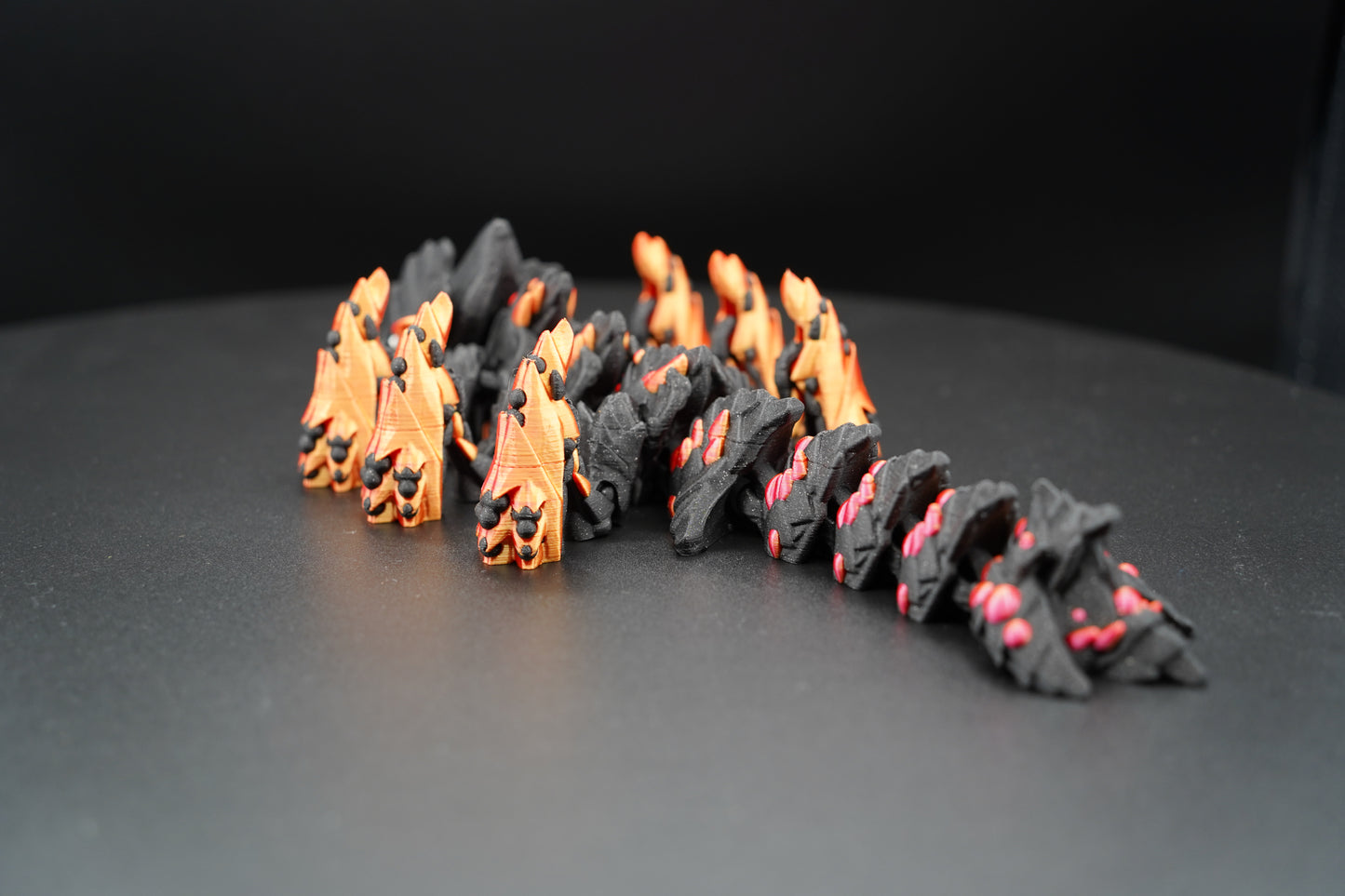 Baby Dune Striker – Articulated 3D Printed Dragon (11" × 2.5")