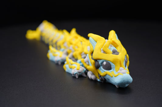 Baby Storm Dragon – Articulated 3D Printed Dragon (12.5" × 2.5")