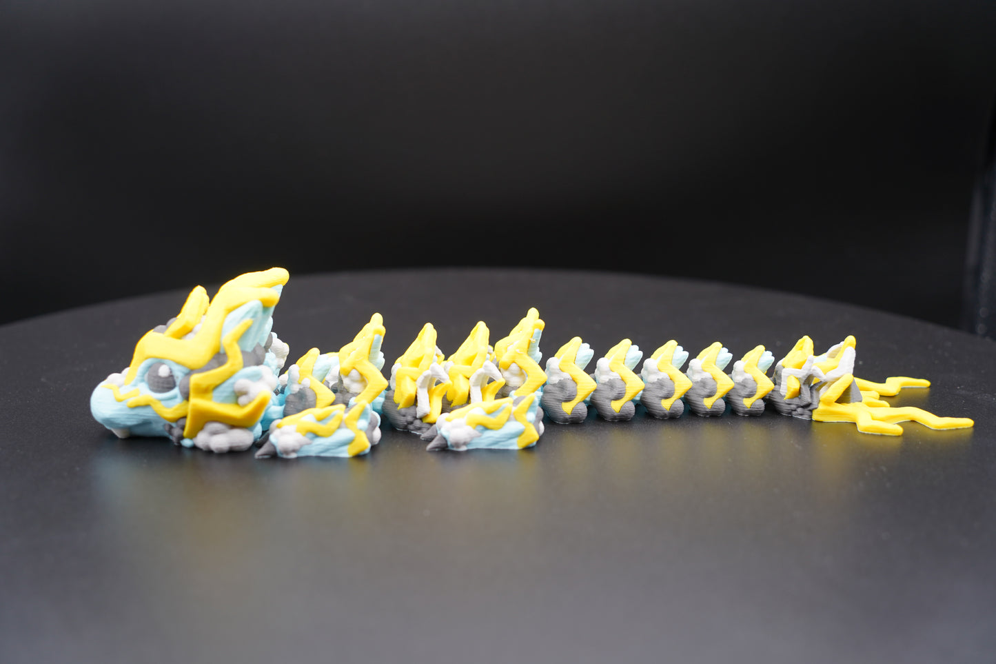 Baby Storm Dragon – Articulated 3D Printed Dragon (12.5" × 2.5")