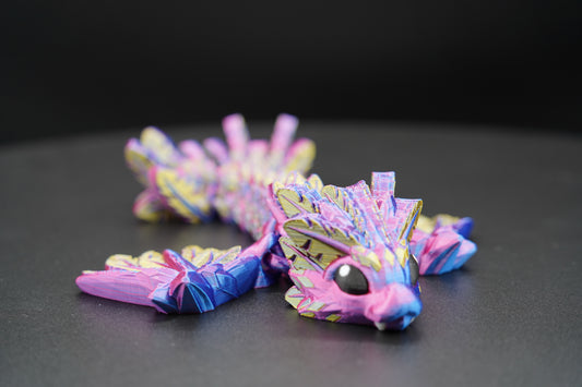 Flying Serpent 4C – Articulated 3D Printed Dragon (8" × 2")