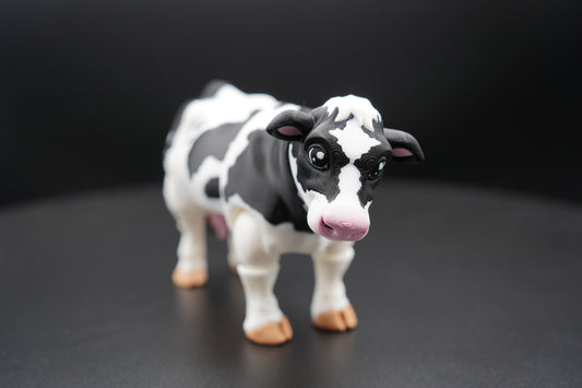 Dairy Cow – Articulated 3D Printed Animal (7" × 5")