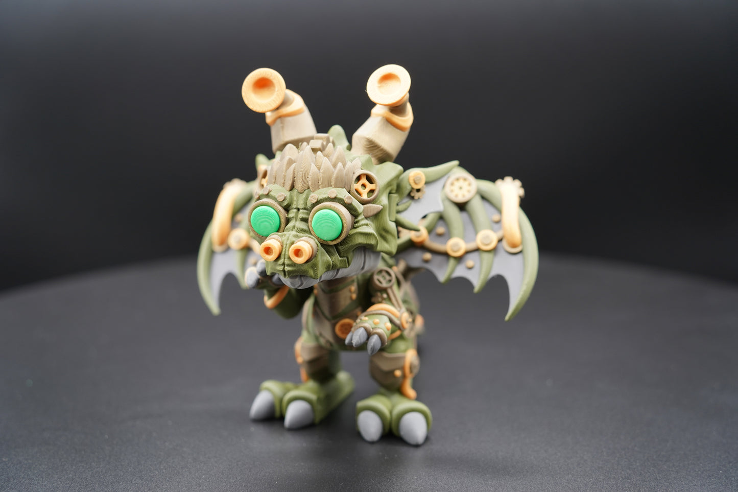 Steampunk Titan – Articulated 3D Printed Dragon (7" × 5.5")