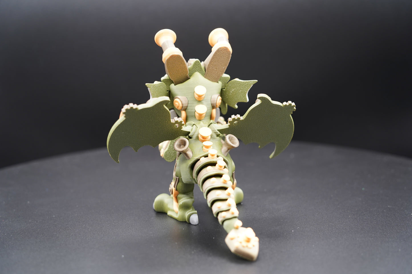 Steampunk Titan – Articulated 3D Printed Dragon (7" × 5.5")