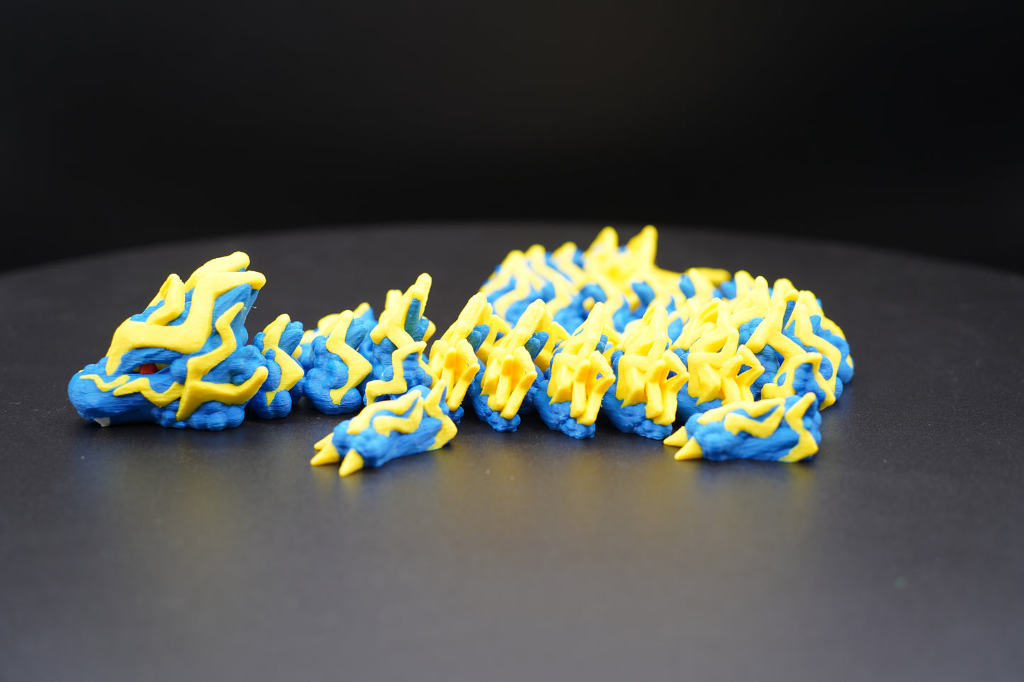 Storm Dragon – Articulated 3D Printed Dragon (19.5" × 1.5")