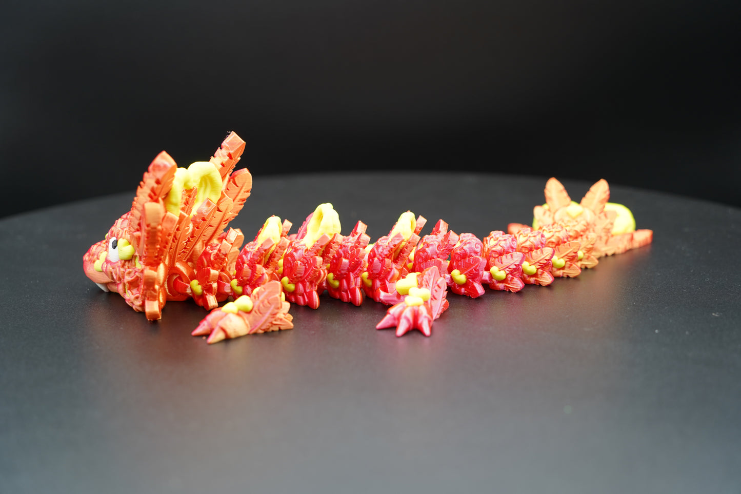 Baby Light Heart Dragon – Articulated 3D Printed Dragon (13" × 3")