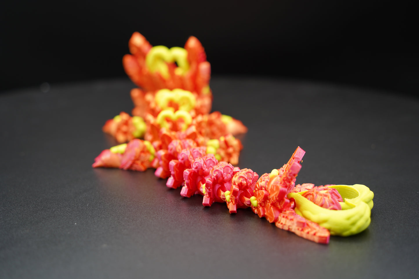 Baby Light Heart Dragon – Articulated 3D Printed Dragon (13" × 3")