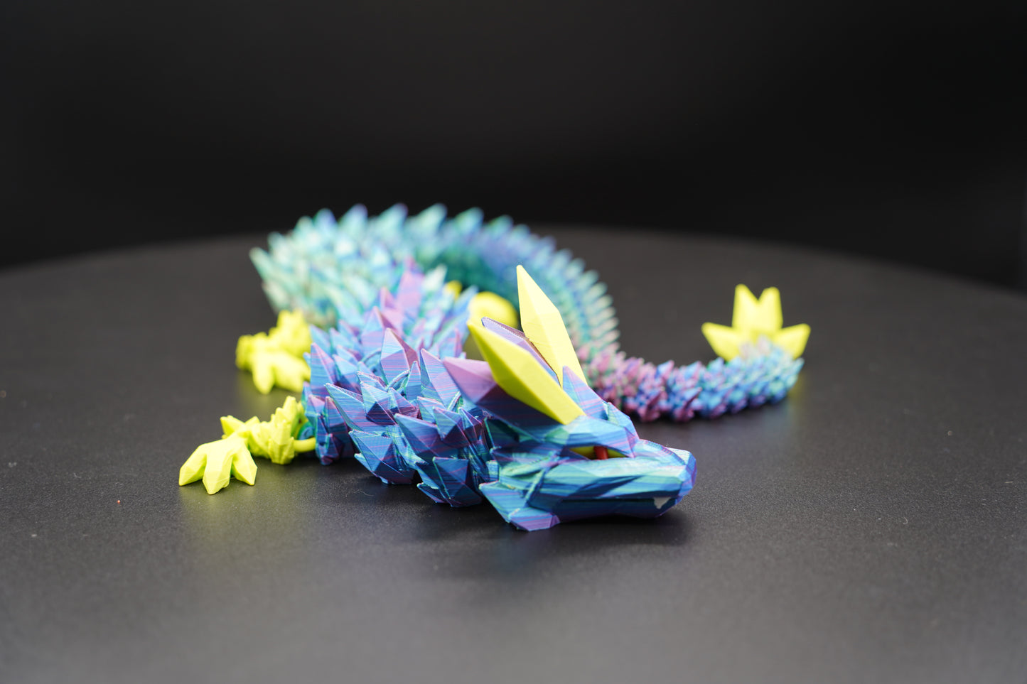 25" Happy Feet Dragon – Articulated 3D Printed Dragon (25" × 2.25")