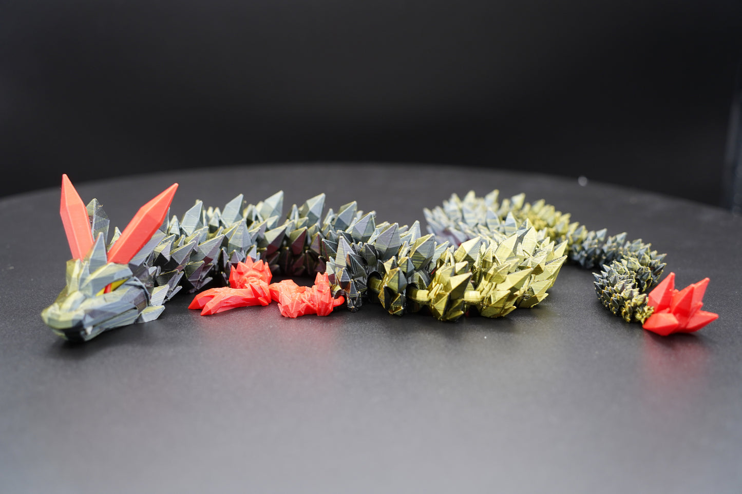 25" Happy Feet Dragon – Articulated 3D Printed Dragon (25" × 2.25")