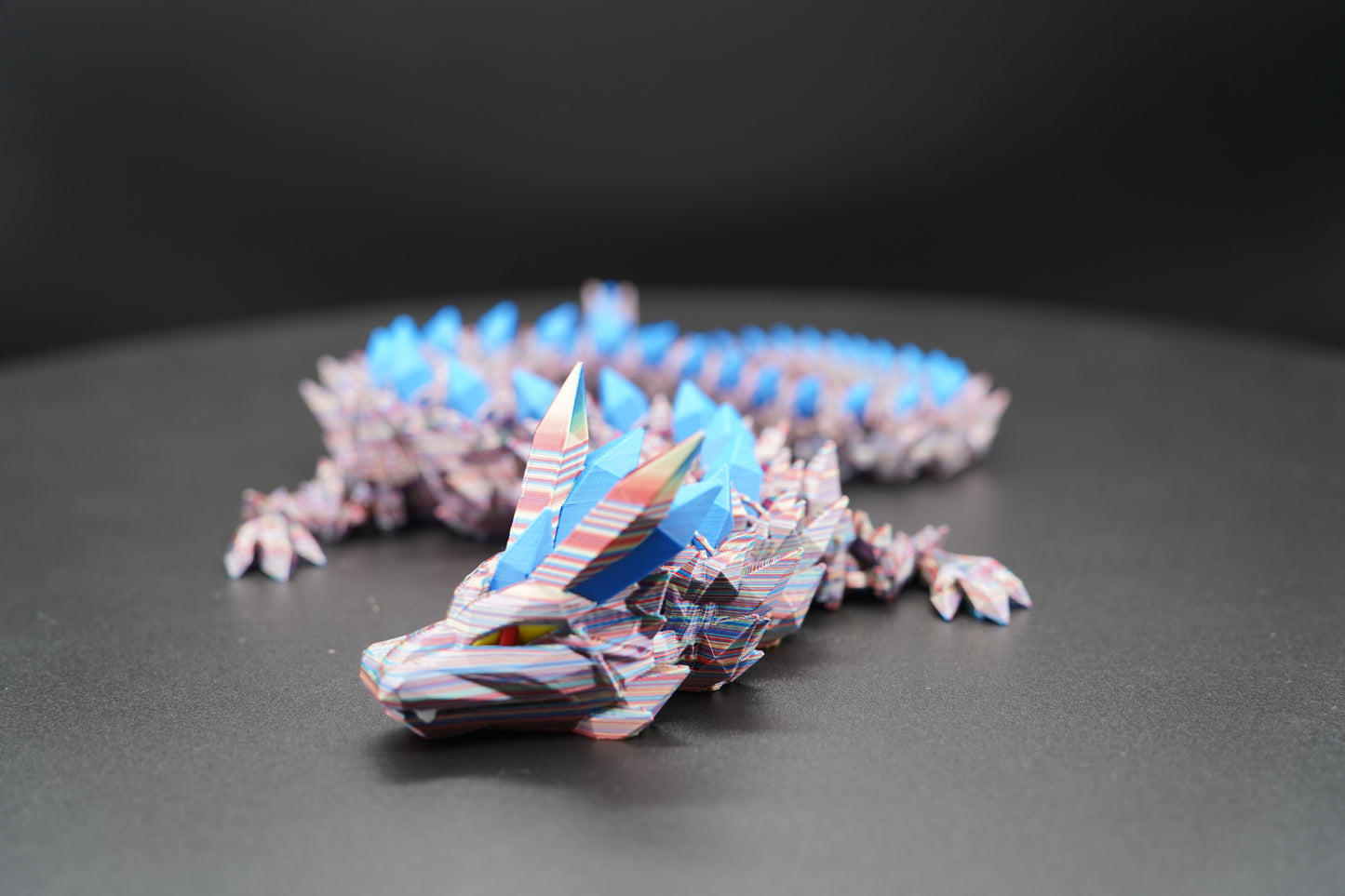 25" Mohawk Dragon – Articulated 3D Printed Dragon (25" × 2.25")