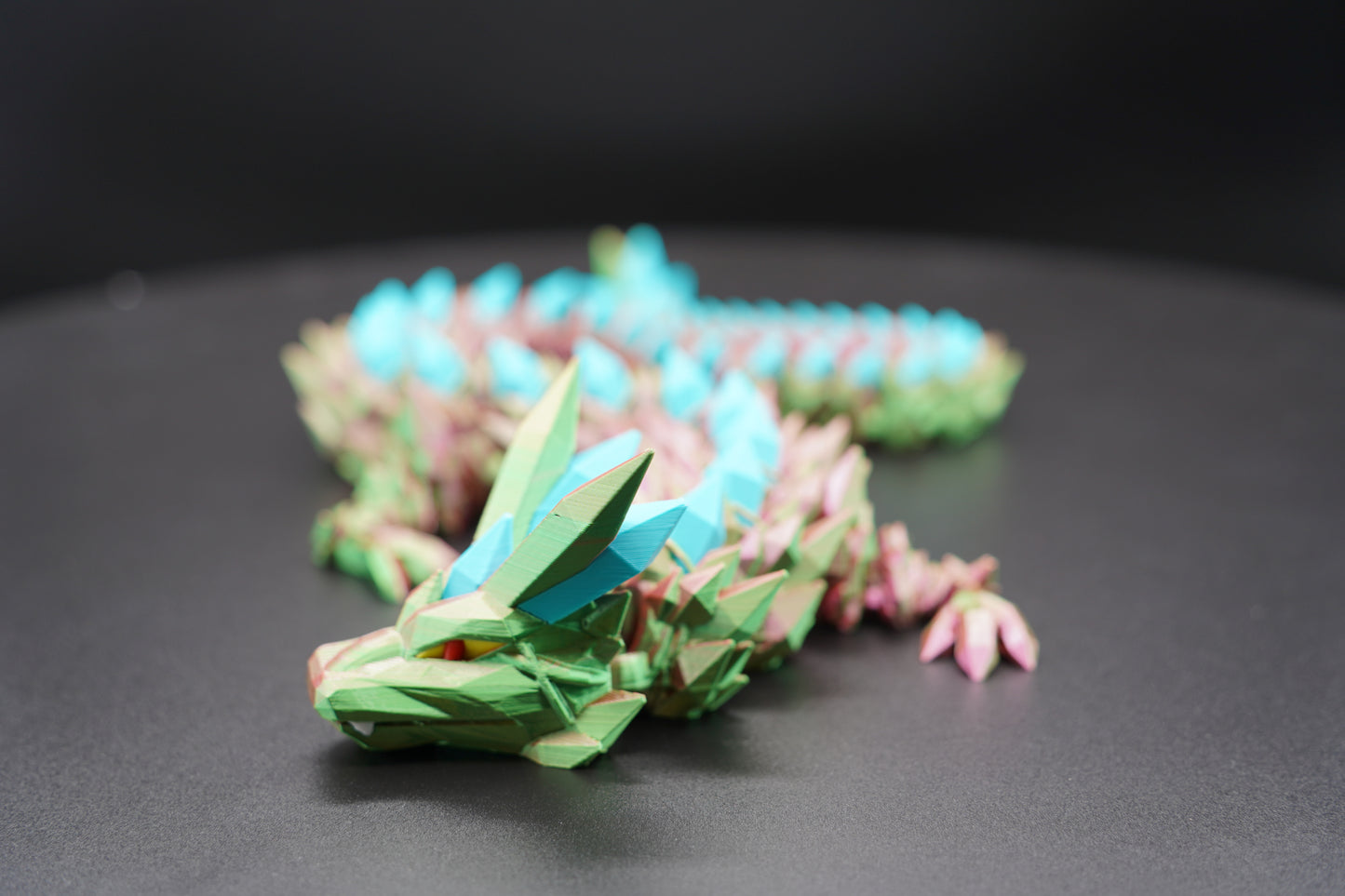 25" Mohawk Dragon – Articulated 3D Printed Dragon (25" × 2.25")