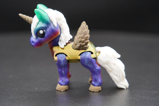 Tiny Alicorn – Articulated 3D Printed Alicorn (4.5" × 3")