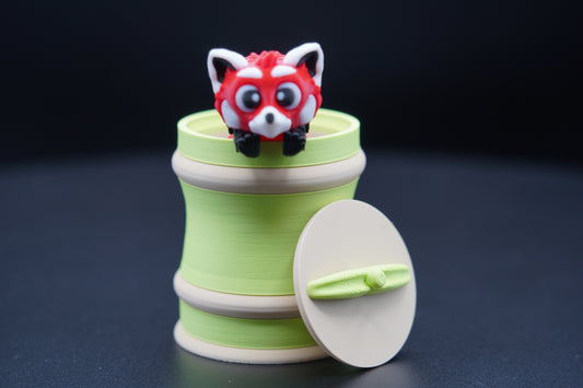 Red Trash Panda – Articulated 3D Printed Red Panda (2.5" × 3")