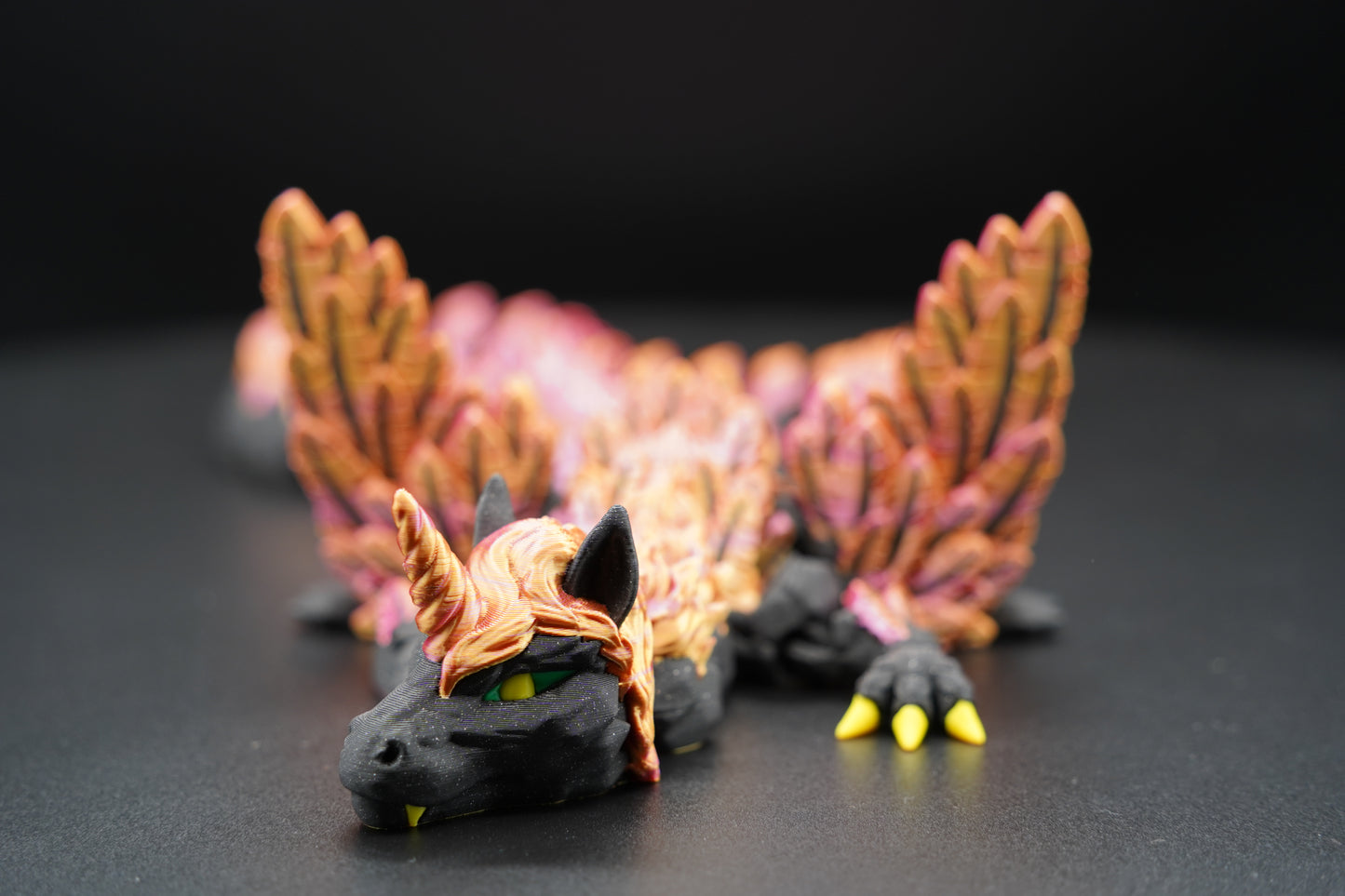 Winged Alicorn Dragon – Articulated 3D Printed Dragon (22.5" × 3")