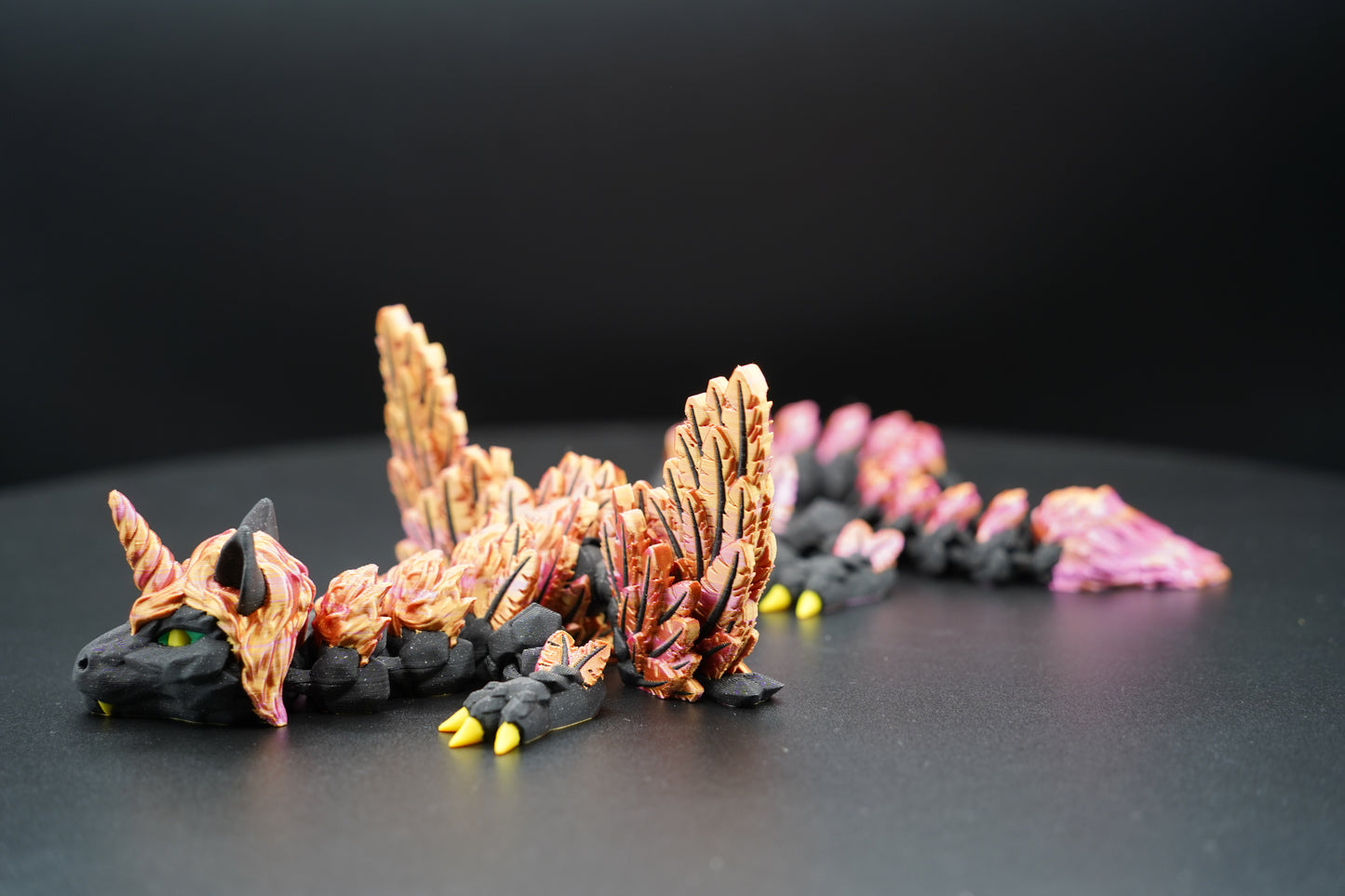 Winged Alicorn Dragon – Articulated 3D Printed Dragon (22.5" × 3")