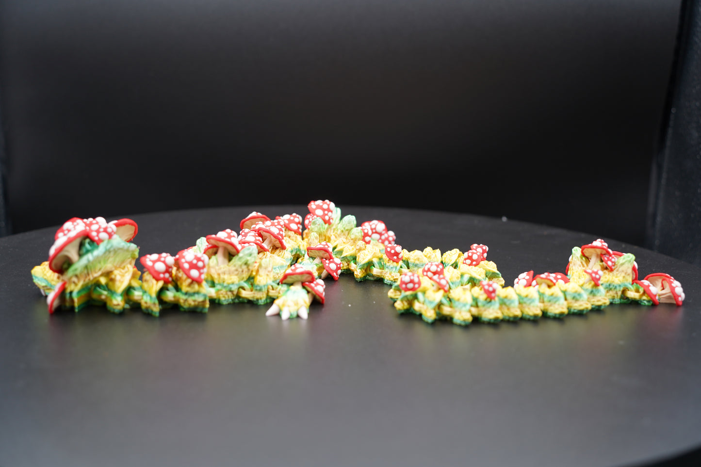 Mushroom Dragon – Articulated 3D Printed Dragon (27" × 2")