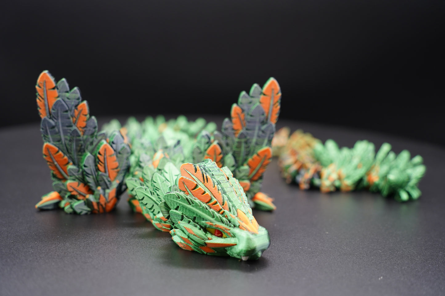 Flying Serpent – Articulated 3D Printed Dragon (28" × 3.5")
