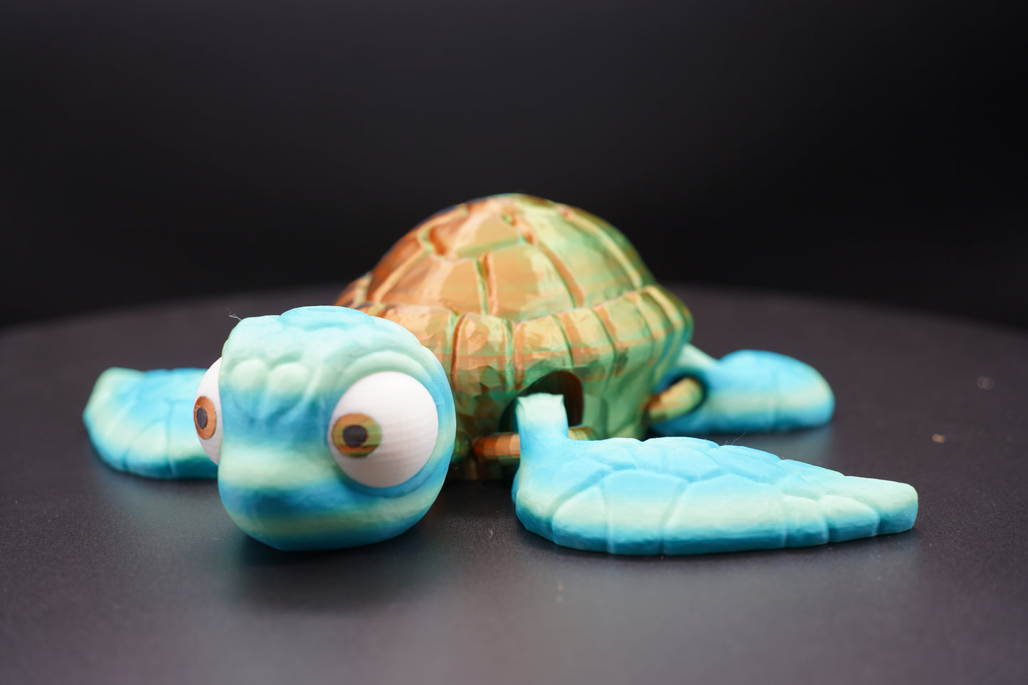 10" Sea Turtle – Articulated 3D Printed Sea Turtle (10" × 3")