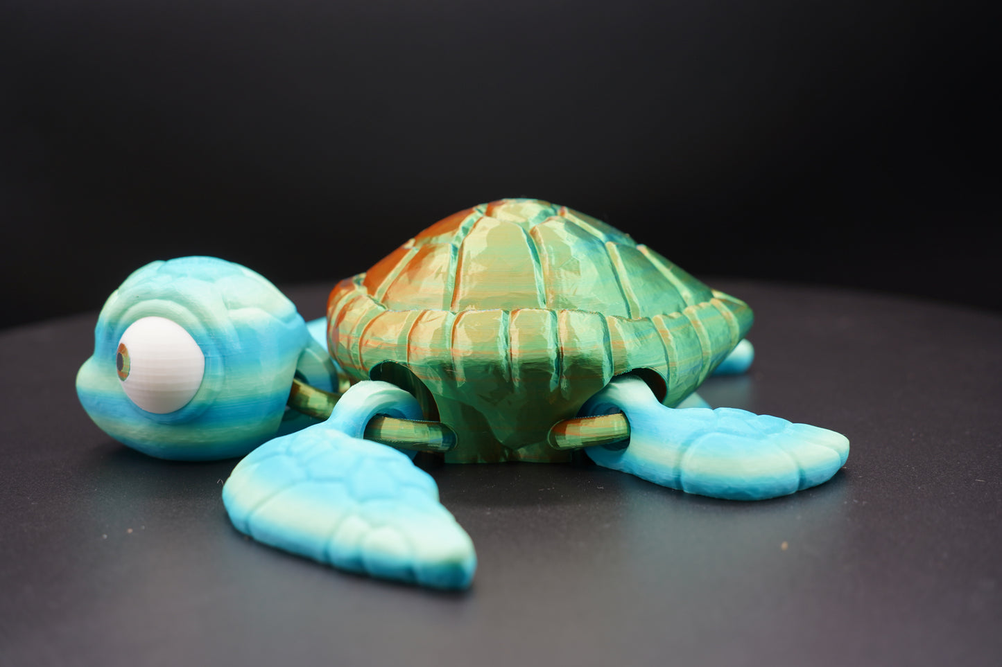 10" Sea Turtle – Articulated 3D Printed Sea Turtle (10" × 3")